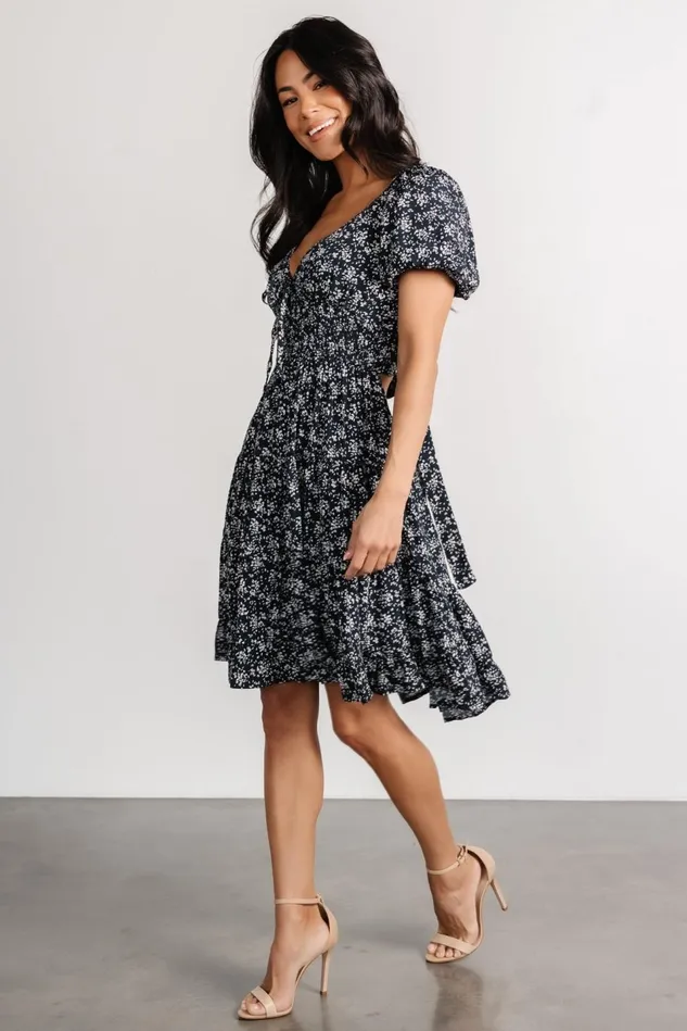 Baltic Born Short Dresses Women Huntington Short Dress Navy Print
