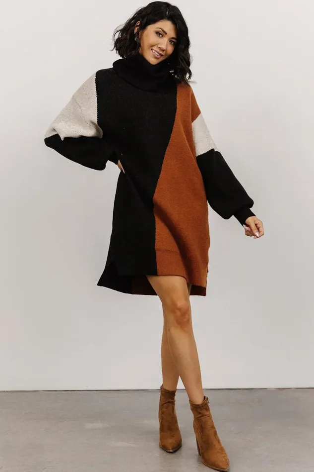 Baltic Born Sweaters Women Diego Sweater Dress Black Multi Baltic Born Sweaters Women Diego Sweater Dress Black Multi