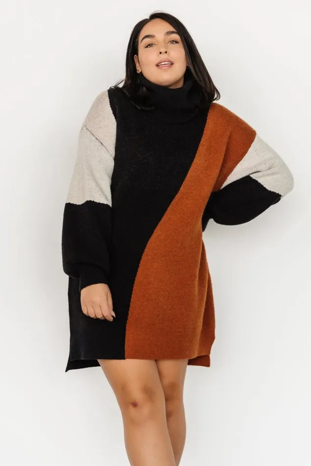 Baltic Born Sweaters Women Diego Sweater Dress Black Multi Baltic Born Sweaters Women Diego Sweater Dress Black Multi