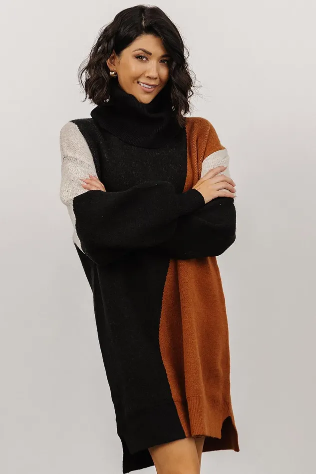 Baltic Born Sweaters Women Diego Sweater Dress Black Multi Baltic Born Sweaters Women Diego Sweater Dress Black Multi