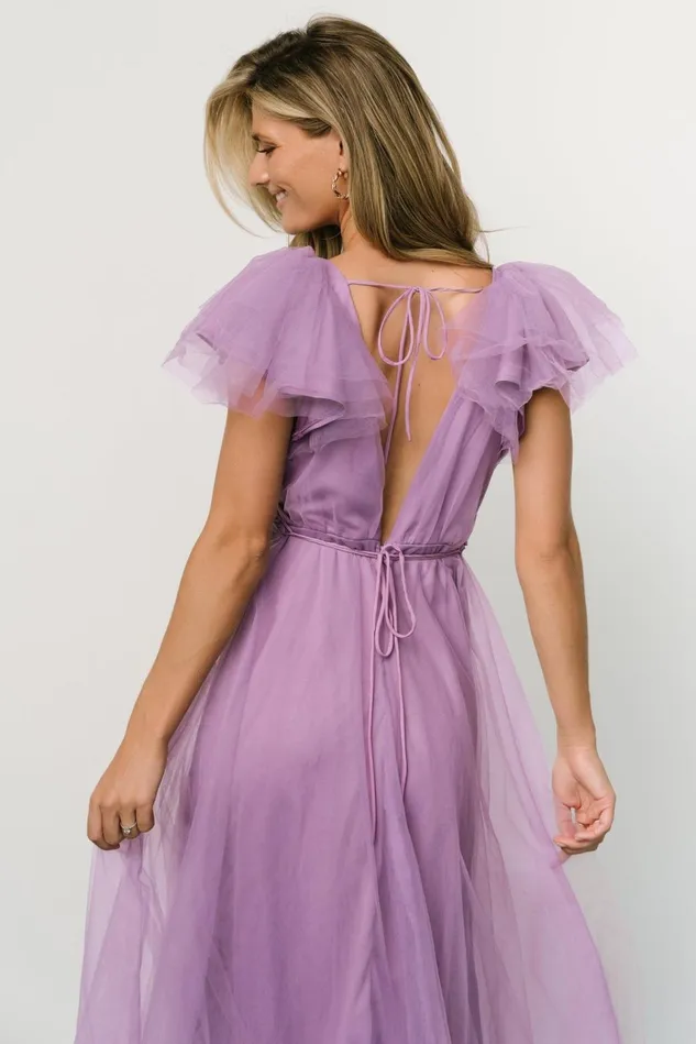 Baltic Born Wedding Guest Women Annabella Tulle Dress Lavender Baltic Born Wedding Guest Women Annabella Tulle Dress Lavender