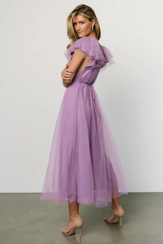 Baltic Born Wedding Guest Women Annabella Tulle Dress Lavender Baltic Born Wedding Guest Women Annabella Tulle Dress Lavender