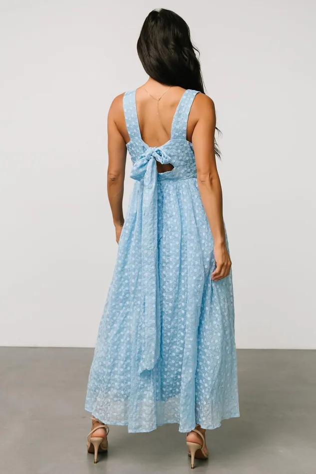 Baltic Born Wedding Guest Women Thalia Embroidered Tank Midi Dress Blue Baltic Born Wedding Guest Women Thalia Embroidered Tank Midi Dress Blue