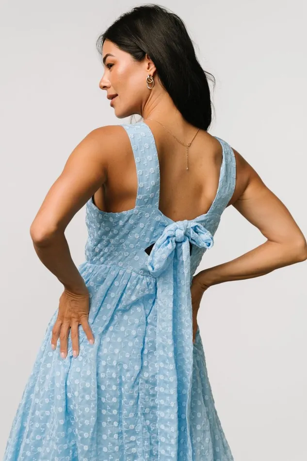 Baltic Born Wedding Guest Women Thalia Embroidered Tank Midi Dress Blue Baltic Born Wedding Guest Women Thalia Embroidered Tank Midi Dress Blue