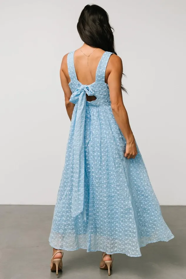 Baltic Born Wedding Guest Women Thalia Embroidered Tank Midi Dress Blue Baltic Born Wedding Guest Women Thalia Embroidered Tank Midi Dress Blue