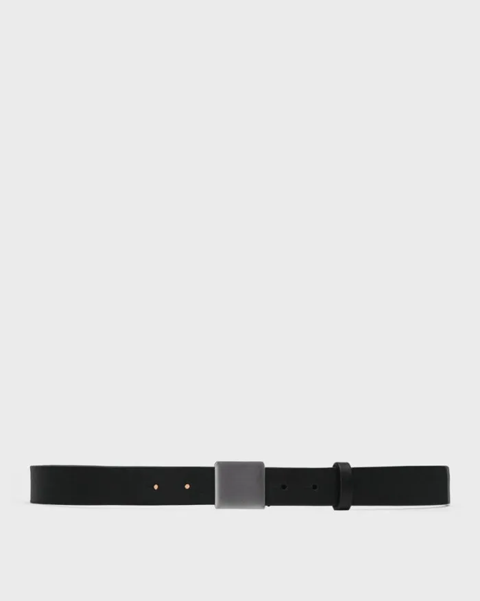 Belts Men Theory Leather Belt Black