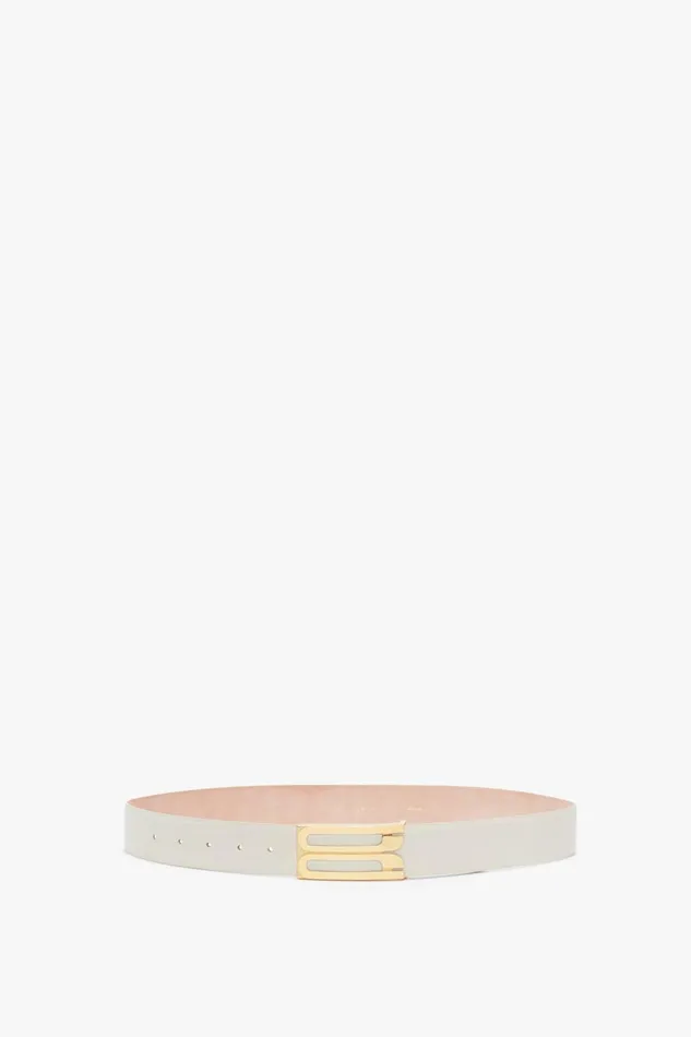 Belts Women Victoria Beckham Jumbo Frame Belt In Latte Leather
