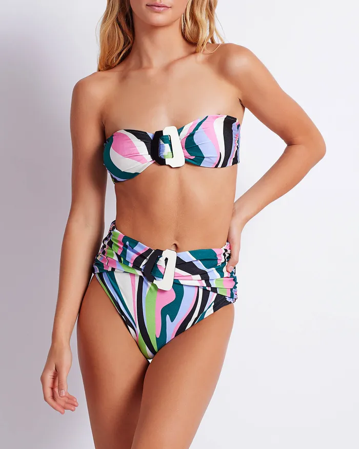 Bikinis Women PatBO DELOS HIGH WAIST BIKINI BOTTOM