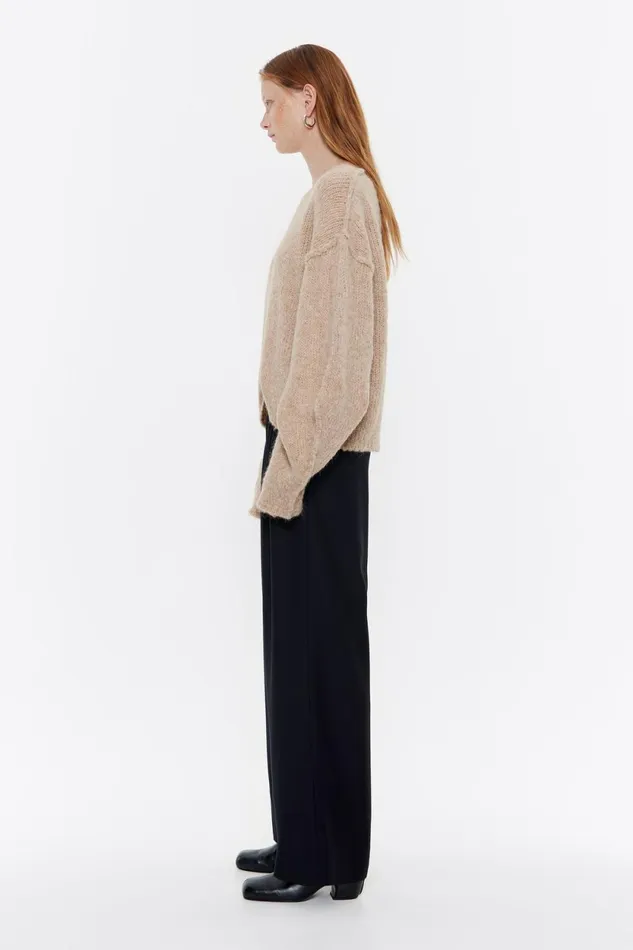 Black Cool Wool Joggers Black Women Bimba Y Lola Trousers Black Cool Wool Joggers Black Women Bimba Y Lola Trousers