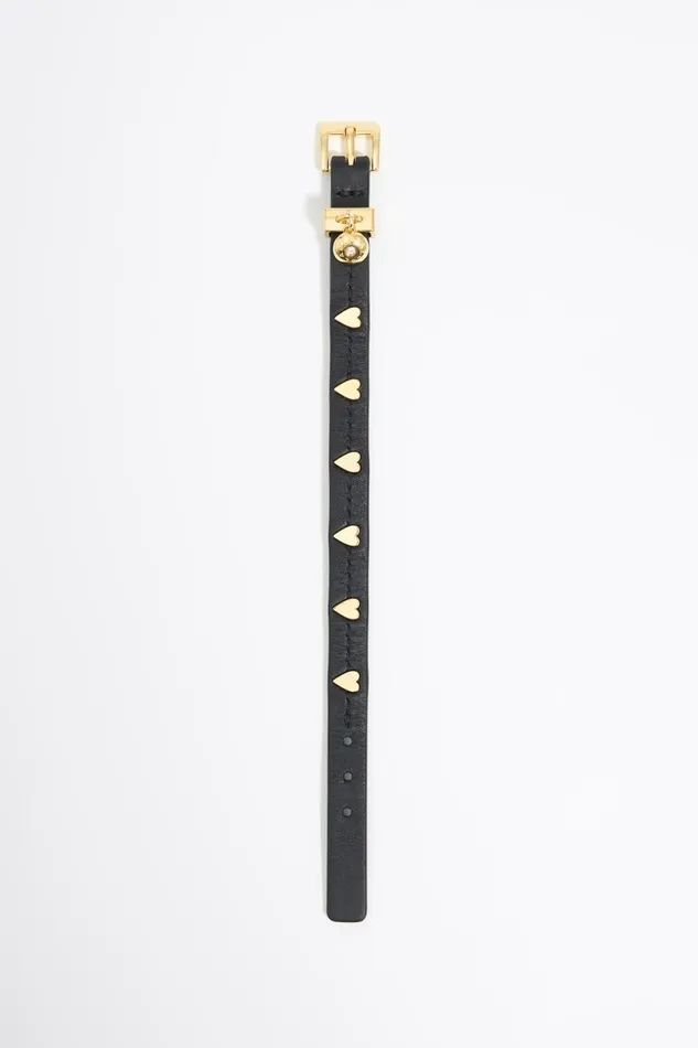 Black Hearts Strap Bracelet Black Women Bimba Y Lola Jewelry Black Hearts Strap Bracelet Black Women Bimba Y Lola Jewelry