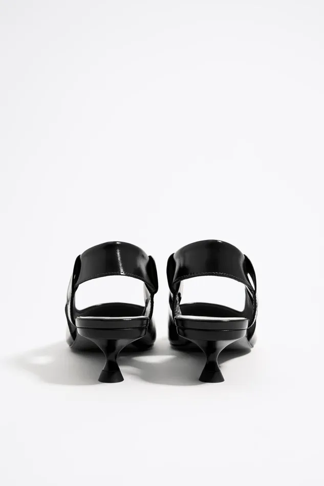Black Leather Slingback Court Shoe Black Women Bimba Y Lola Court Shoes Black Leather Slingback Court Shoe Black Women Bimba Y Lola Court Shoes