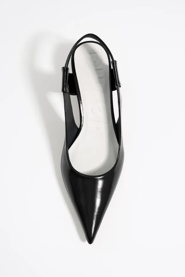 Black Leather Slingback Court Shoe Black Women Bimba Y Lola Court Shoes Black Leather Slingback Court Shoe Black Women Bimba Y Lola Court Shoes