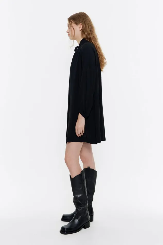 Black Maxi Bow Mini Dress Black Women Bimba Y Lola Dresses And Jumpsuits Black Maxi Bow Mini Dress Black Women Bimba Y Lola Dresses And Jumpsuits