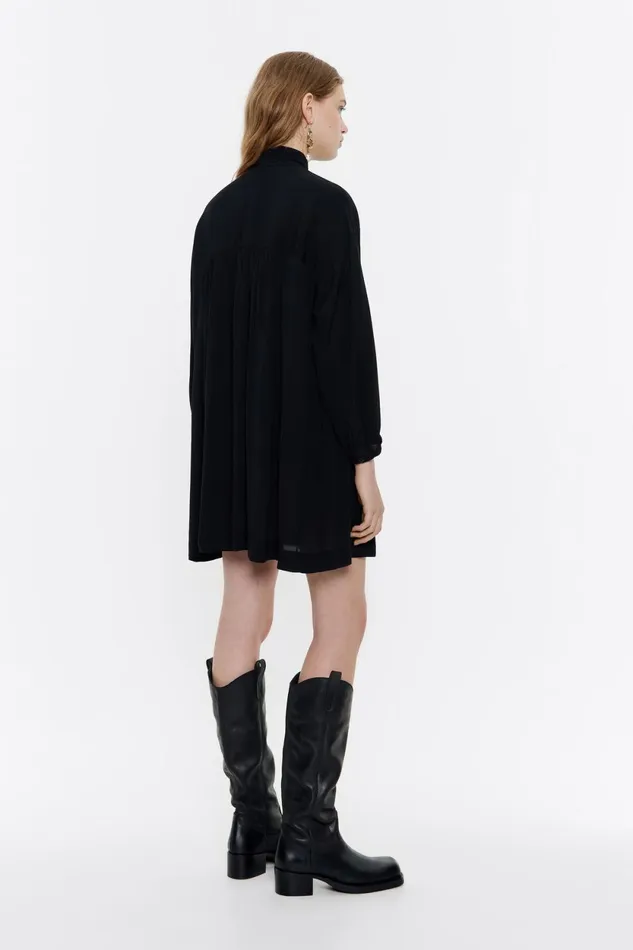 Black Maxi Bow Mini Dress Black Women Bimba Y Lola Dresses And Jumpsuits Black Maxi Bow Mini Dress Black Women Bimba Y Lola Dresses And Jumpsuits