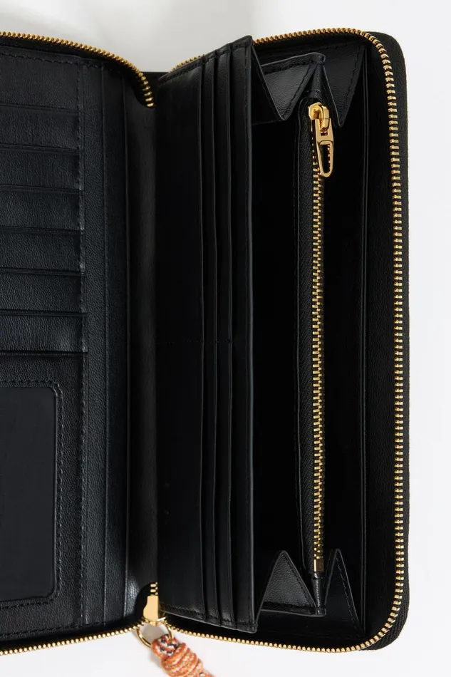 Black Nylon Horizontal Purse Black Women Bimba Y Lola Billfolds Black Nylon Horizontal Purse Black Women Bimba Y Lola Billfolds