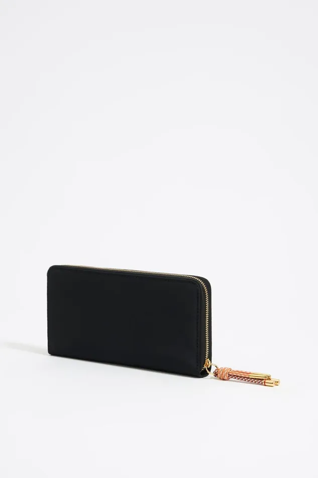 Black Nylon Horizontal Purse Black Women Bimba Y Lola Billfolds Black Nylon Horizontal Purse Black Women Bimba Y Lola Billfolds