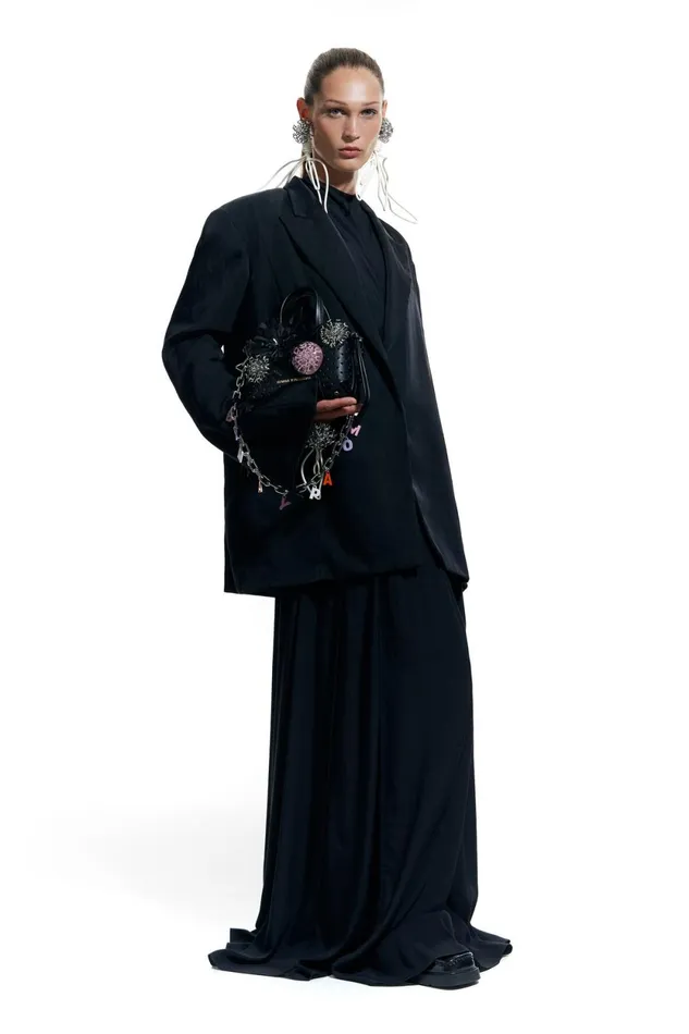 Black Oversize Blazer Black Women Bimba Y Lola Bimba Y Palomo