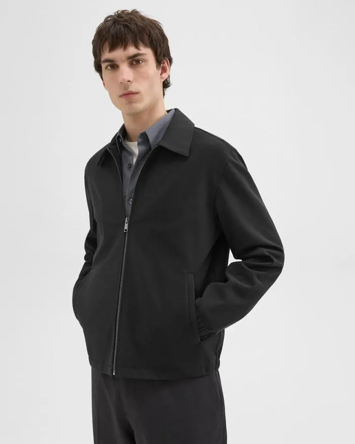 Blazers Jackets Men Theory Brody Jacket In Precision Ponte Black Blazers Jackets Men Theory Brody Jacket In Precision Ponte Black