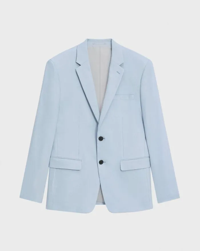 Blazers Jackets Men Theory Morton Slim Blazer In LinenViscose Skylight Blazers Jackets Men Theory Morton Slim Blazer In LinenViscose Skylight