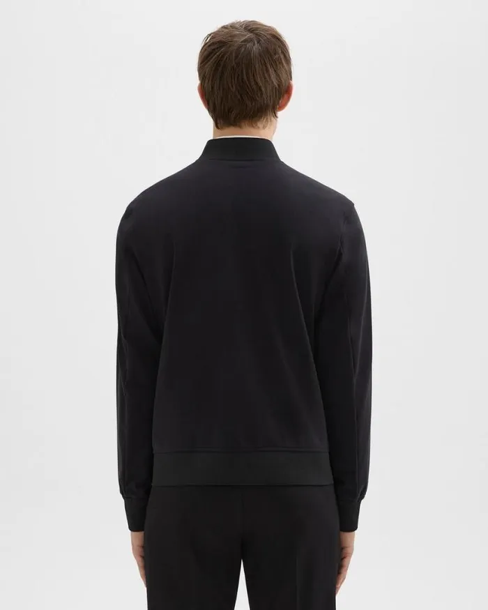 Blazers Jackets Men Theory Murphy Bomber Jacket In Precision Ponte Black