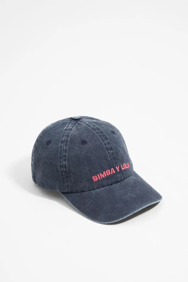 Blue Cotton Cap Navy Women Bimba Y Lola Hats And Caps