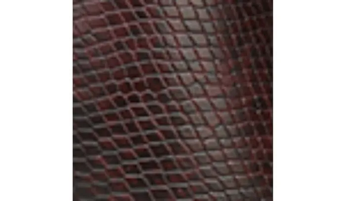 Booties Women Franco Sarto Franco Harmond Block Heel Bootie Bordeaux Faux Snake Leather