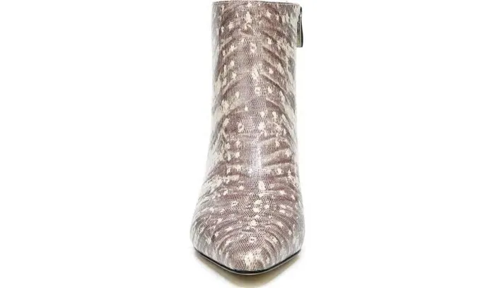 Booties Women Franco Sarto Franco Sandria Block Heel Bootie Roccia Snake Print Leather