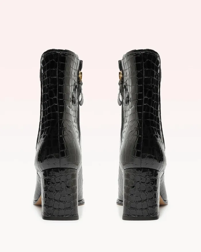 Boots Women Alexandre Birman Ava 60 Black Chelsea Boots 8211 Luxury Leather Boots Black