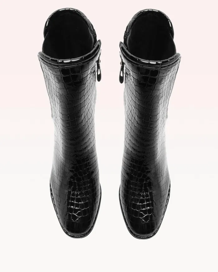 Boots Women Alexandre Birman Ava 60 Black Chelsea Boots 8211 Luxury Leather Boots Black