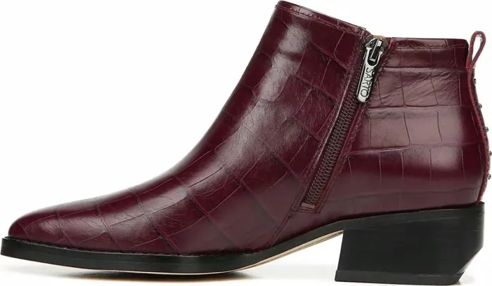 Boots Women Franco Sarto Sarto Asti Ankle Boot Mulberry Leather