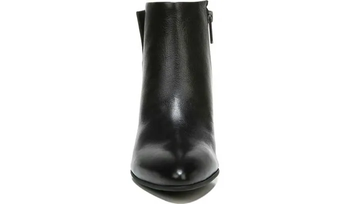 Boots Women Franco Sarto Sarto Kinga Block Heel Bootie Black Leather