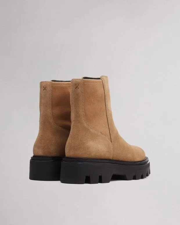 Boots Women Rag and Bone Quinn Leather Boot Camel Suede
