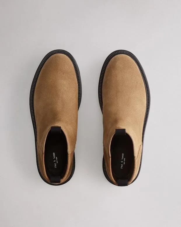 Boots Women Rag and Bone Quinn Leather Boot Camel Suede