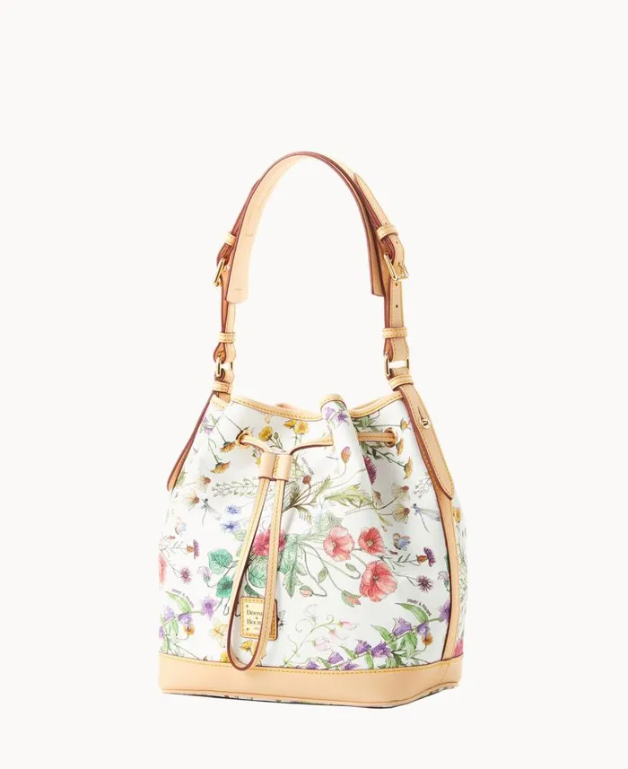 Botanical Collection Drawstring White Woman Dooney and Bourke Shoulder Bags Botanical Collection Drawstring White Woman Dooney and Bourke Shoulder Bags
