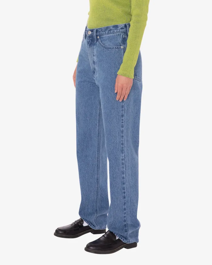BOTTOMS EVERYDAY SLIM 5 POCKET DENIM Light Indigo 8211 OBEY Clothing Women