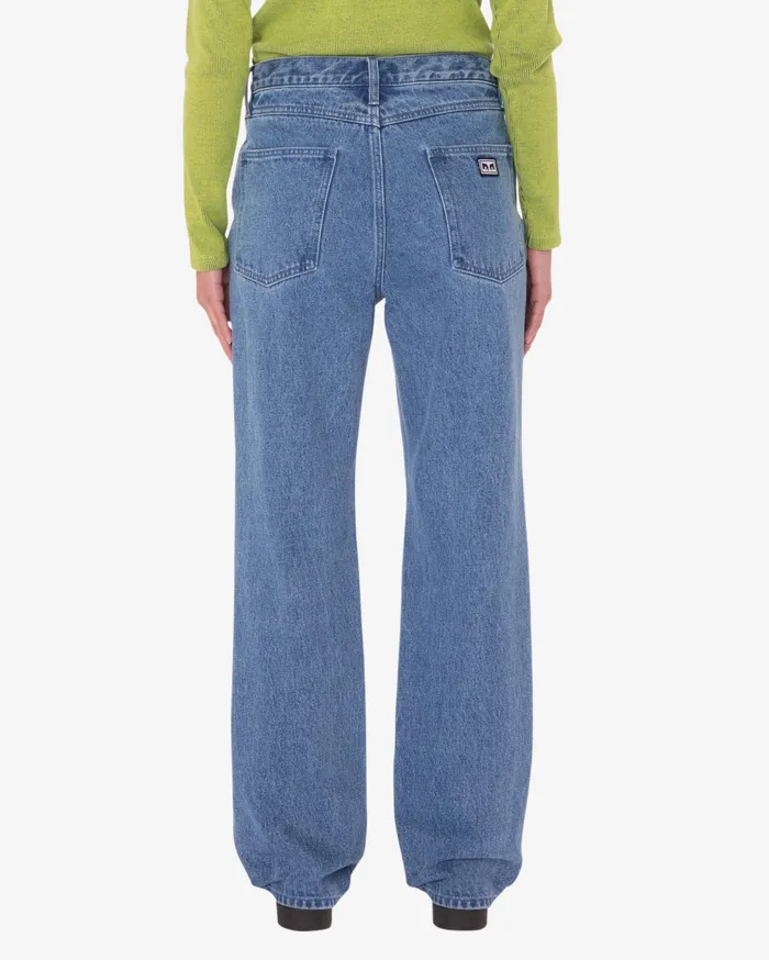 BOTTOMS EVERYDAY SLIM 5 POCKET DENIM Light Indigo 8211 OBEY Clothing Women