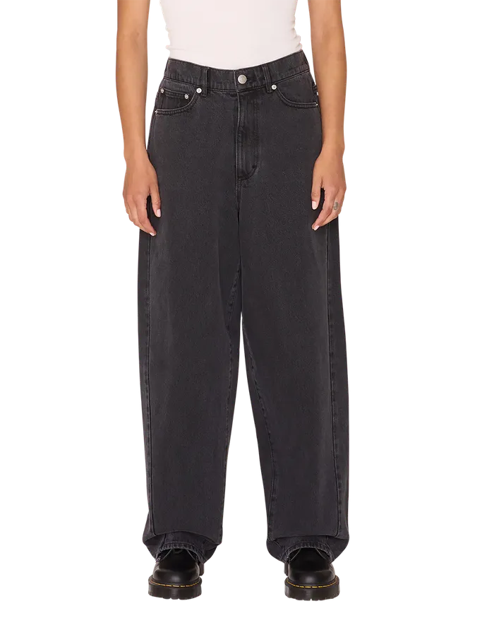 BOTTOMS LEAH III BAGGY DENIM Black Ash OBEY Clothing Women