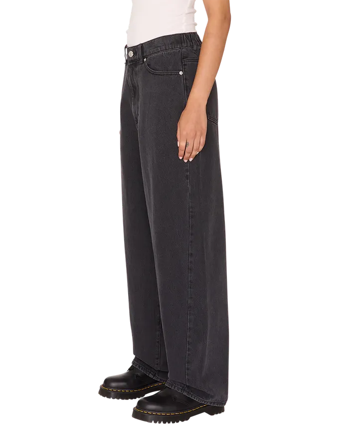 BOTTOMS LEAH III BAGGY DENIM Black Ash OBEY Clothing Women