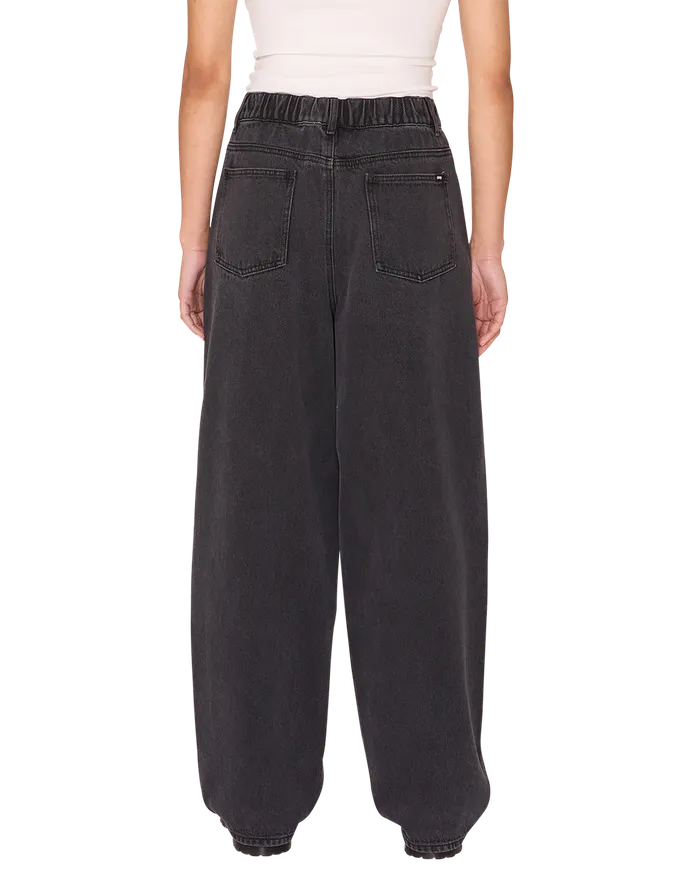 BOTTOMS LEAH III BAGGY DENIM Black Ash OBEY Clothing Women