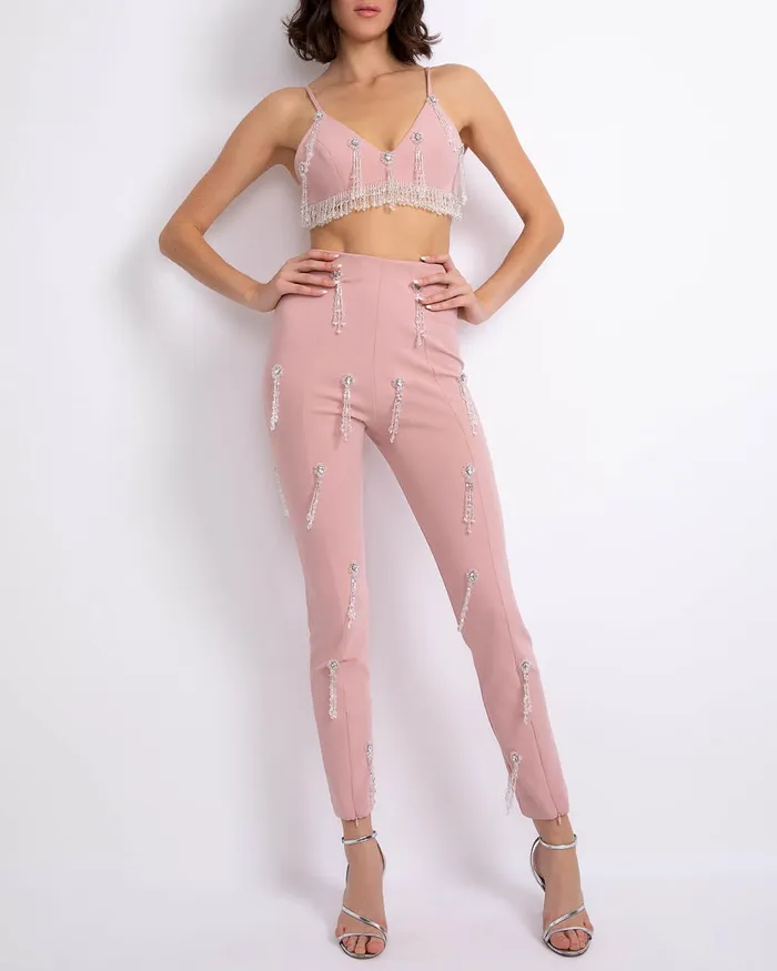 Bottoms Women PatBO HandBeaded Legging FINAL SALE