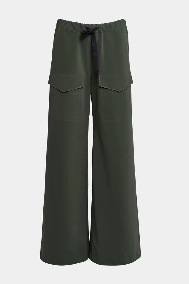 Bottoms Women Stutterheim Jarla Matte Trousers Green