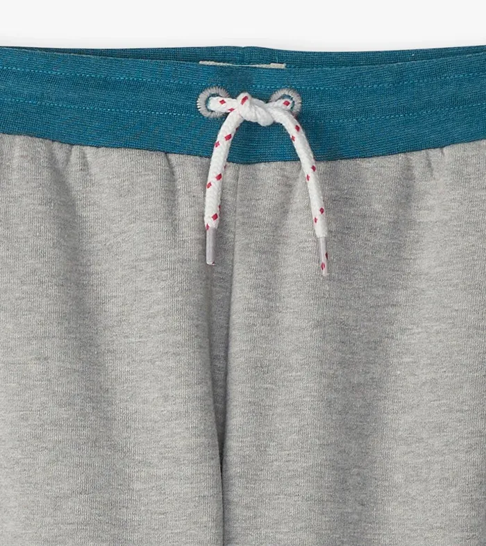 Boys Athletic Grey Baggy Track Pants Hatley