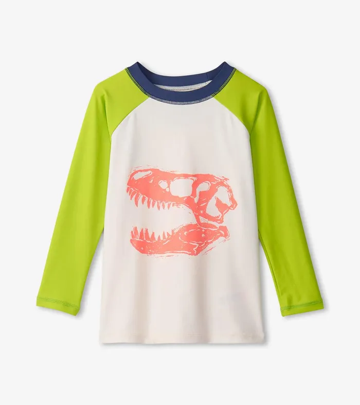 Boys Dino Skull Long Sleeve Rashguard Hatley