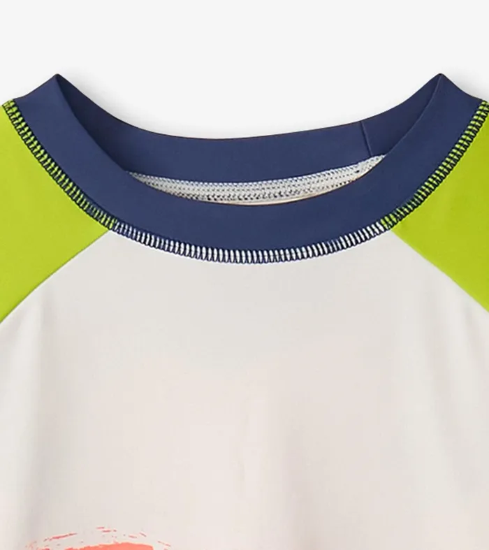 Boys Dino Skull Long Sleeve Rashguard Hatley