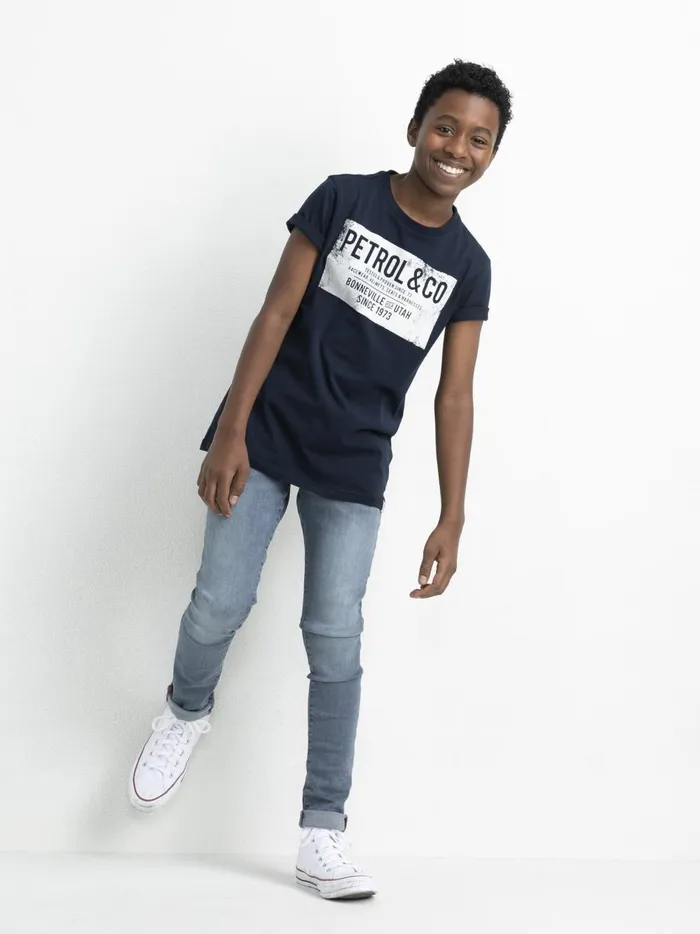 Boys Jeans Petrol Industries Seaham SlimFit Blue Grey