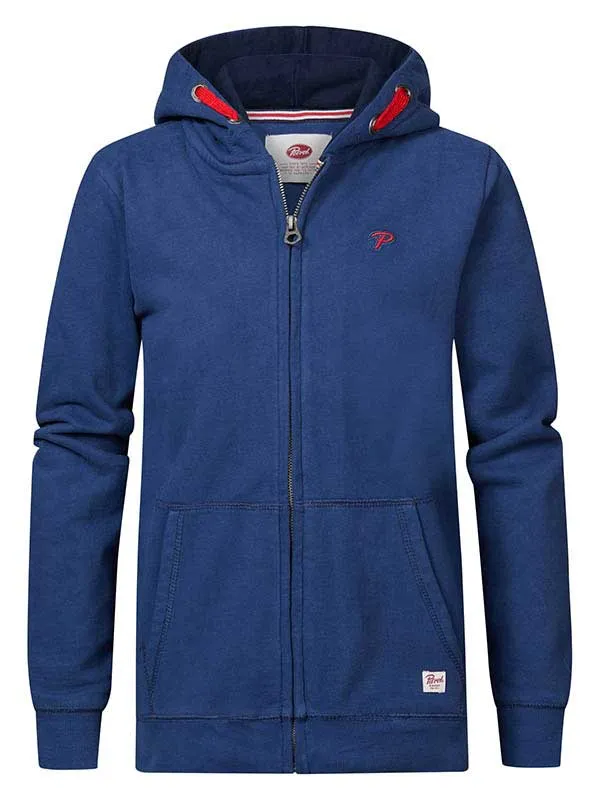 Boys Knits and Sweats Petrol Industries Zipped Hoodie Petrol Blue