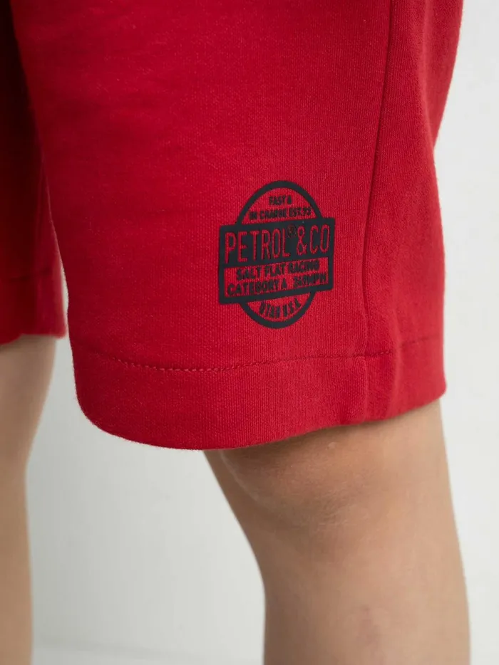 Boys Shorts Petrol Industries Jogger Shorts Fire Red