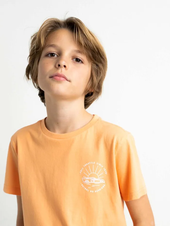 Boys TShirts Petrol Industries Full Throttle TShirt Utah Sand