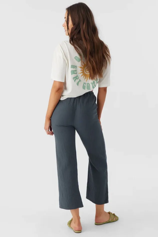 BRENDA CRINKLE DOUBLE GAUZE BEACH PANTS Slate Women O039NEILL Collections