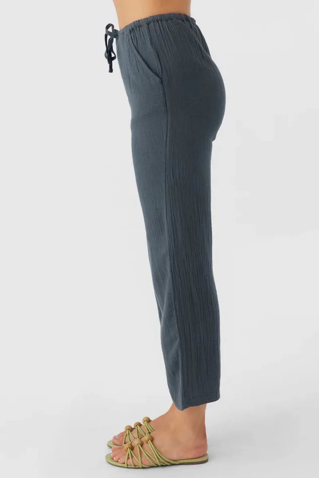 BRENDA CRINKLE DOUBLE GAUZE BEACH PANTS Slate Women O039NEILL Collections